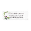 Search for thistles return address labels Watercolor