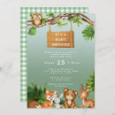 Search for woodland animals baby shower invitations Bear
