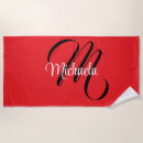 Search for red and black beach towels Modern