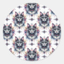 Search for gray cat stickers Floral