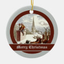 Search for vintage reindeer christmas tree decorations Sleigh