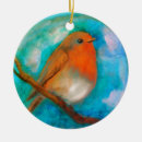 Search for robin bird christmas tree decorations Redbreast