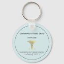 Search for graduation congratulations key rings Caduceus