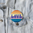 Search for love badges Hippie