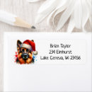 Search for dog breed return address labels Watercolor