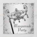 Search for black and white masquerade invitations Elegant masquerade party