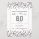Search for 60th anniversary invitations Glitter