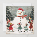 Search for winter snowman cards Retro