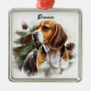 Search for hunting dog christmas tree decorations Beagle