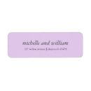 Search for purple return address labels weddings Lilac