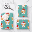 Search for corgi christmas wrapping paper Puppies