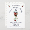 Search for red 80th birthday invitations Eightieth birthday party