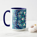 Search for blue mandala mugs White