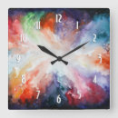 Search for teal abstract clocks Black