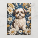 Search for dog and flowers postcards Pet