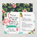 Search for pineapple hens party invitations Flamingo