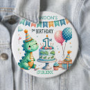 Search for dinosaur birthday badges T rex