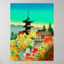 Search for vintage kyoto posters Temple