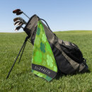 Search for shamrock golf towels Four leaf clovers