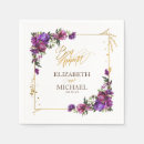 Search for purple wedding napkins Floral