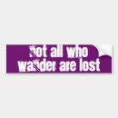 Search for wander bumper stickers Who