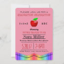 Search for teacher apple invitations Red