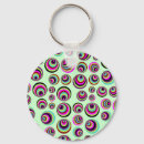 Search for color round key rings Polka dots