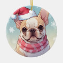 Search for frenchies christmas tree decorations Puppies