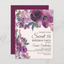 Search for lilac sweet 16 invitations Flowers