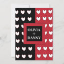 Search for black white red invitations Minimalist