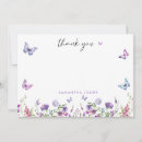 Search for butterfly thank you cards Wildflowers