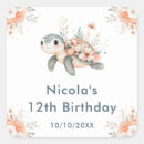 Search for whimsical turtle stickers Birthday party