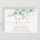 Search for green and gold bridal shower invitations Greenery