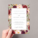 Search for burgundy and green wedding invitations Minimalist