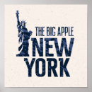 Search for big apple posters Statue of liberty