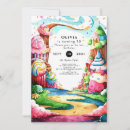 Search for lollipop birthday invitations Whimsical