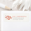 Search for snake return address labels Chinese new year