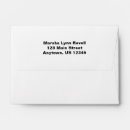 Search for a6 white envelopes Return address