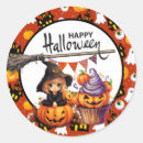 Search for orange cupcake stickers Pumpkin
