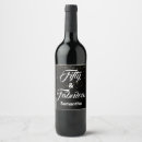 Search for gold black wine labels 50 and fabulous