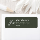 Search for olive return address labels Modern