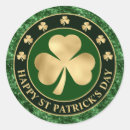 Search for glitter shamrock stickers Gold