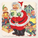 Search for vintage santa claus coasters Party