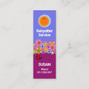 Search for teen babysitting business cards Babysitter