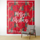Search for christmas tapestries Red