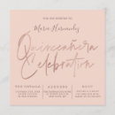 Search for rose gold typography invitations Simple