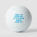 Search for lost golf balls Humourous