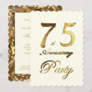 Search for 75th anniversary invitations Gold