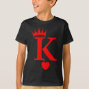 Search for ace of hearts playing card tshirts King
