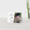 Search for graduation thank you cards Black and white